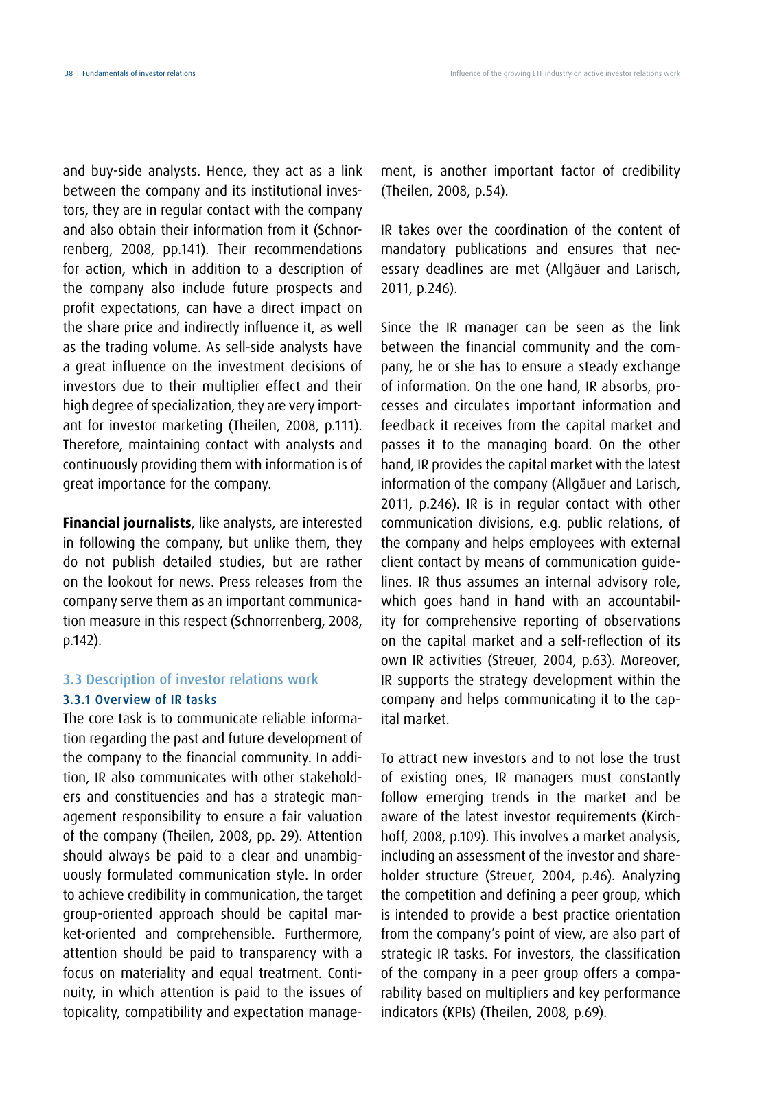 Vorschau DIRK-Forschungsreihe Band 28: Influence of the growing ETF industry on active investor relations work Seite 38